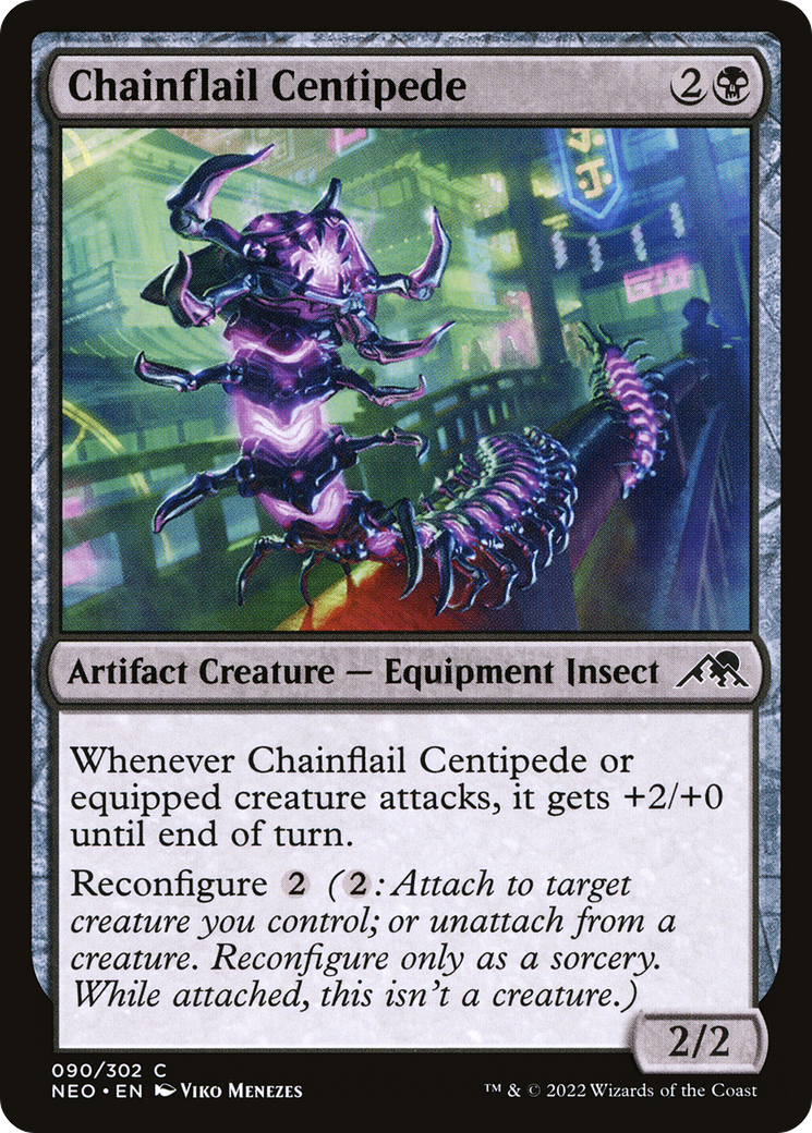百節棍のムカデ/Chainflail Centipede [NEO] [FOIL]
