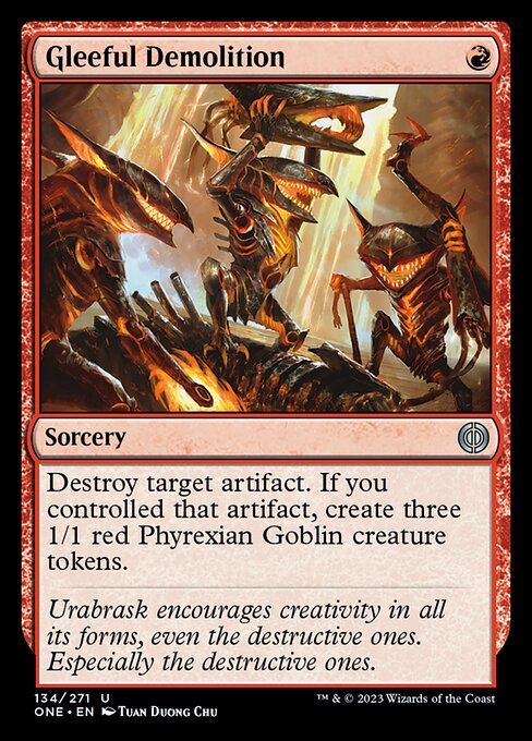 上機嫌の解体/Gleeful Demolition [ONE][FOIL]