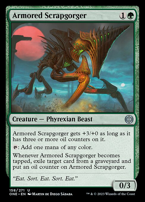 硬化した屑鉄喰らい/Armored Scrapgorger [ONE][FOIL]