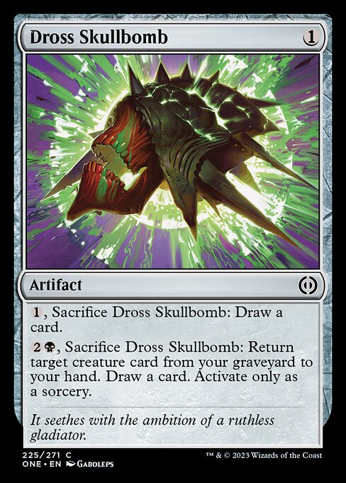 ドロスの頭蓋爆弾/Dross Skullbomb [ONE][FOIL]