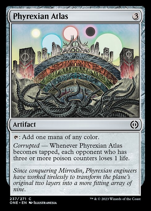 ファイレクシアの大地図/Phyrexian Atlas [ONE][FOIL]