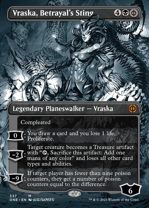 裏切りの棘、ヴラスカ/Vraska, Betrayal's Sting [ONE-BF][ボーダーレス]