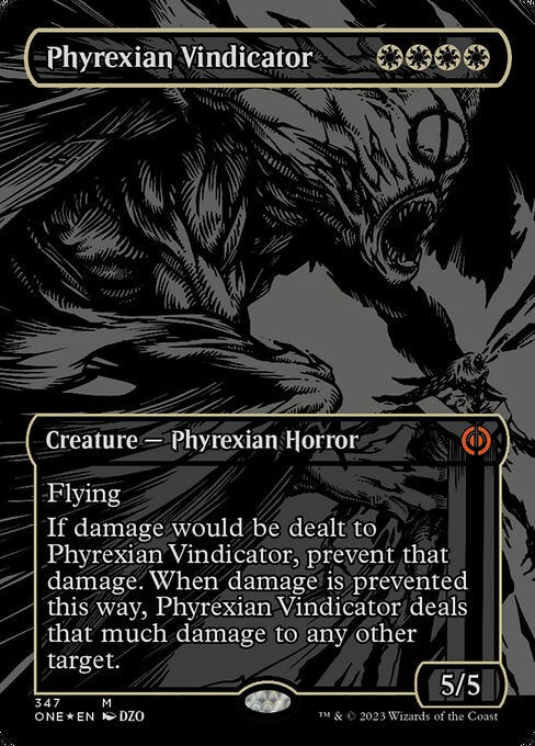 ファイレクシアの立証者/Phyrexian Vindicator [ONE-BF][FOIL][オイルスリック]