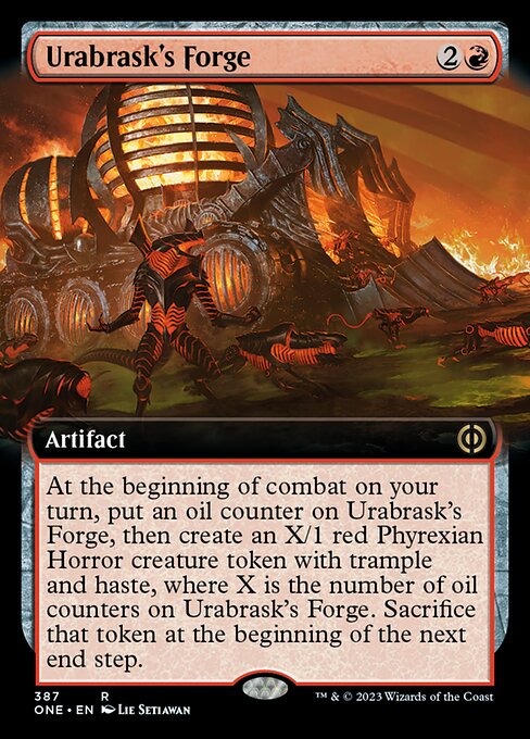 ウラブラスクの溶鉱炉/Urabrask's Forge [ONE-BF][拡張アート]