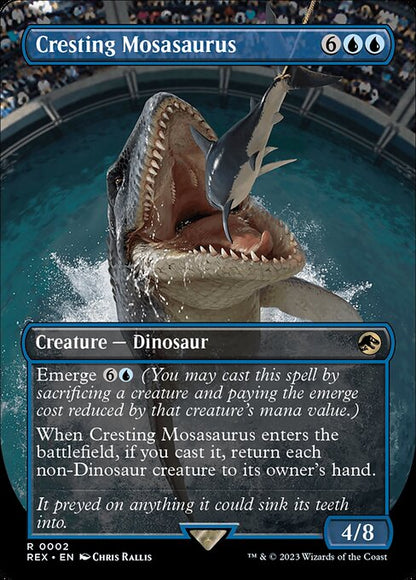 高揚するモササウルス/Cresting Mosasaurus [REX] [FOIL]