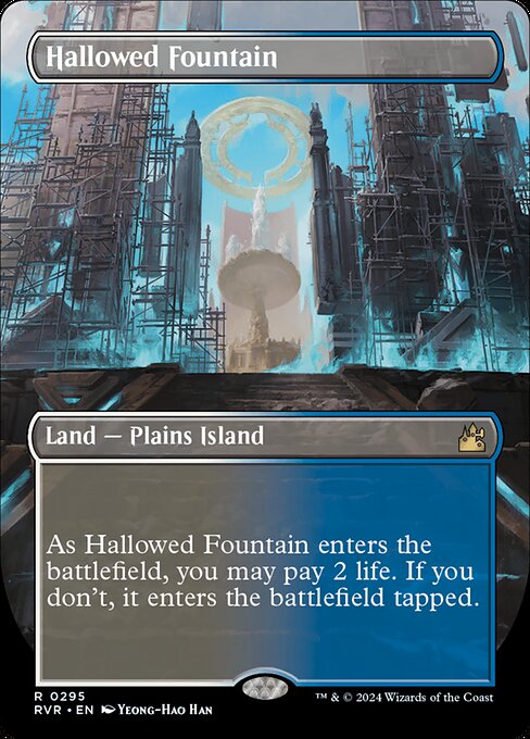 神聖なる泉/Hallowed Fountain [RVR-BF][ボーダーレス][FOIL]