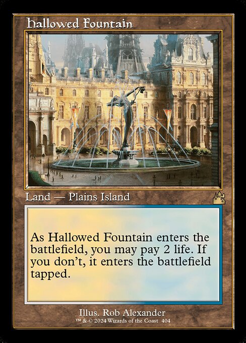 神聖なる泉/Hallowed Fountain [RVR-BF][旧枠][FOIL]