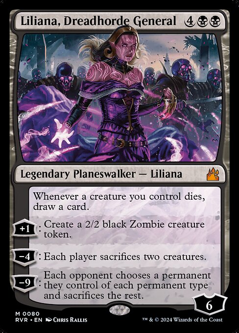 戦慄衆の将軍、リリアナ/Liliana, Dreadhorde General [RVR]