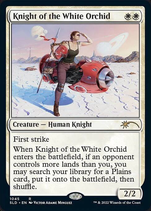 白蘭の騎士/Knight of the White Orchid[Secret Lair] [FOIL]