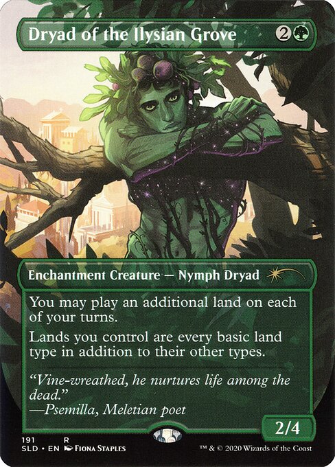 イリーシア木立のドライアド/Dryad of the Ilysian Grove [Secret Lair] [FOIL]