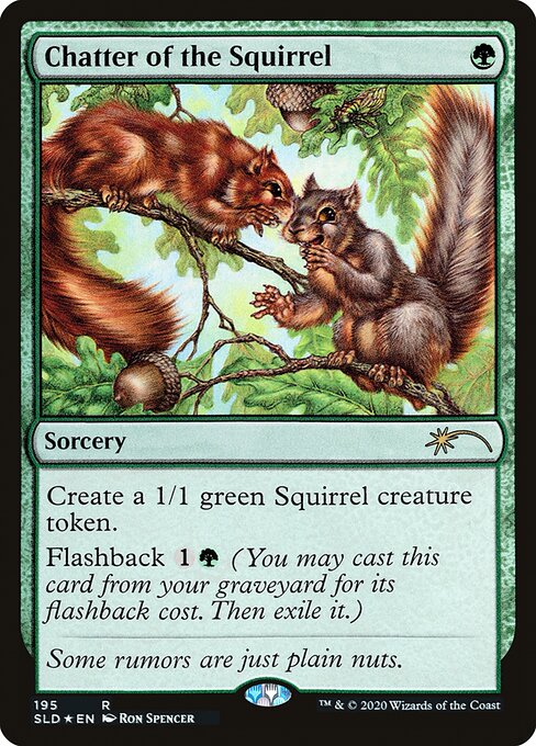 リスのお喋り/Chatter of the Squirrel [Secret Lair] [FOIL]