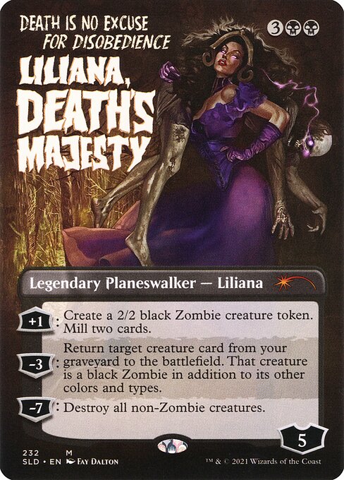 死の権威、リリアナ/Liliana, Death's Majesty [Secret Lair] [FOIL]