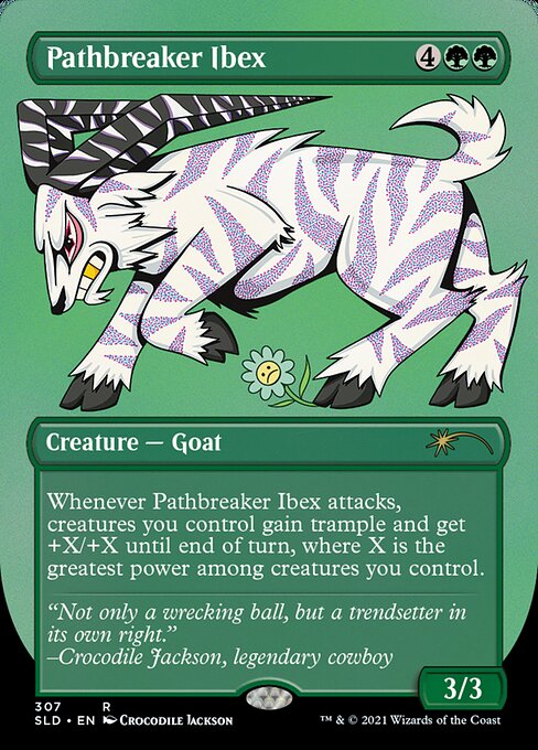 草分けるアイベックス/Pathbreaker Ibex [Secret Lair] [FOIL] [エッチング]