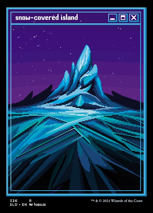 冠雪の島/Snow-Covered Island [Secret Lair] [FOIL] [エッチング]
