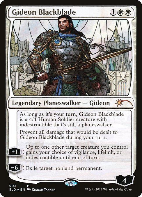黒き剣のギデオン/Gideon Blackblade [Secret Lair] [FOIL]