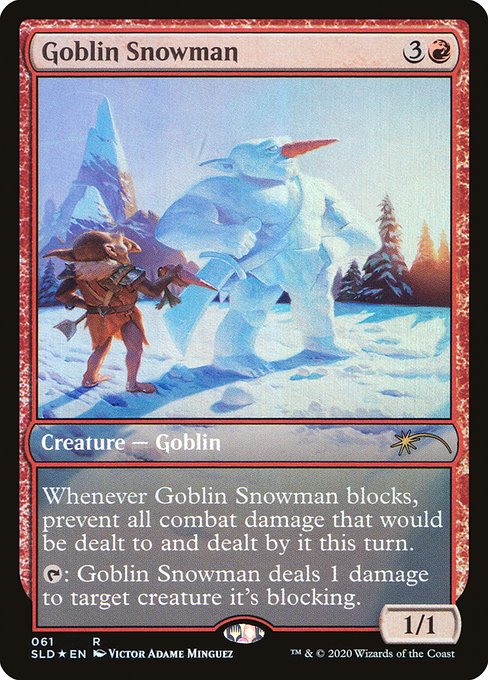 ゴブリンの雪だるま/Goblin Snowman [Secret Lair] [FOIL]