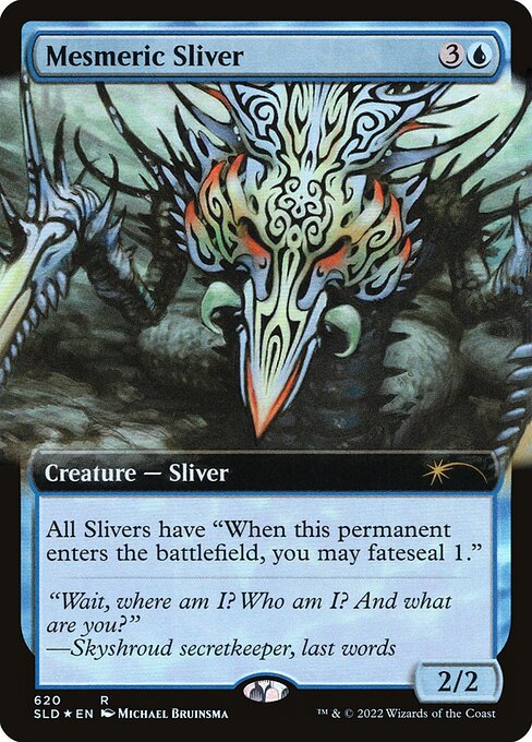 催眠スリヴァー/Mesmeric Sliver [Secret Lair] [FOIL]