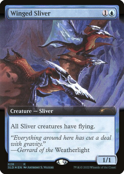 有翼スリヴァー/Winged Sliver [Secret Lair] [FOIL]