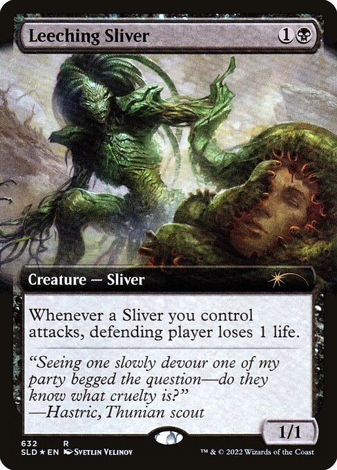 血吸いスリヴァー/Leeching Sliver [Secret Lair] [FOIL]
