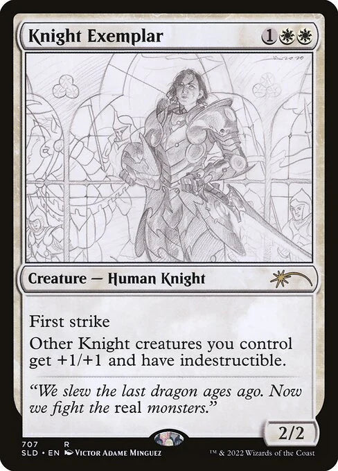 模範の騎士/Knight Exemplar[Secret Lair] [FOIL]