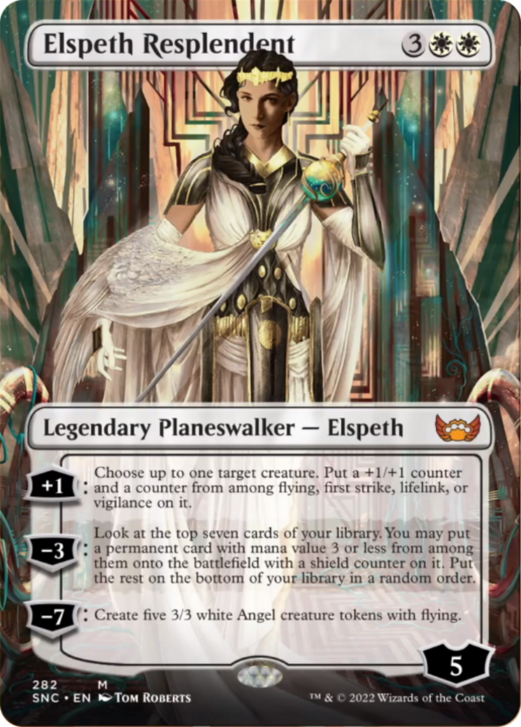 華やいだエルズペス/Elspeth Resplendent [SNC-BF][ボーダーレス] [FOIL]