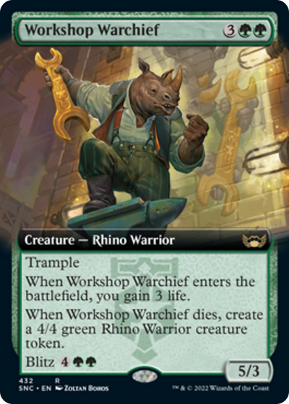 作業場の戦長/Workshop Warchief [SNC-BF][拡張アート] [FOIL]