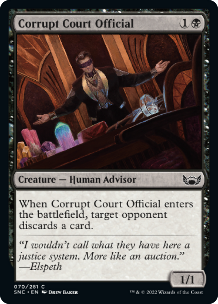堕落した廷臣/Corrupt Court Official [SNC] [FOIL]
