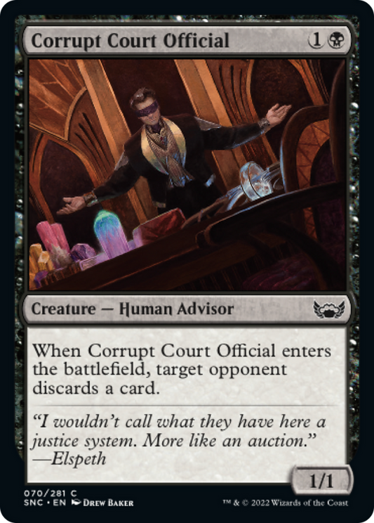 堕落した廷臣/Corrupt Court Official [SNC] [FOIL]