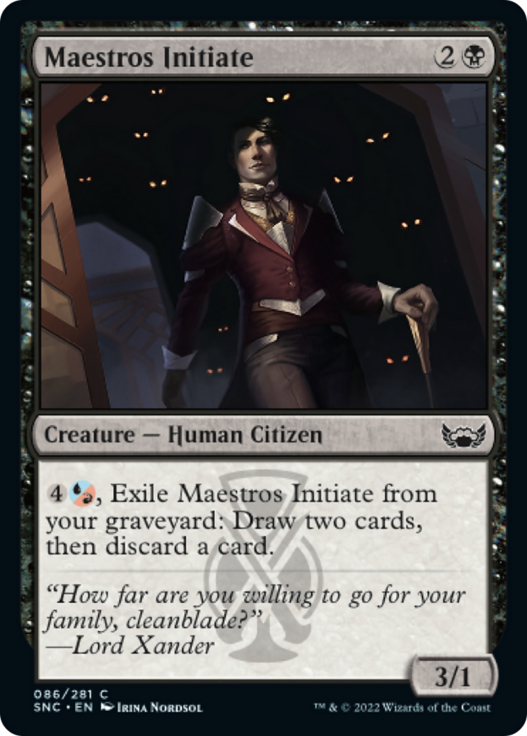 貴顕廊一家の新入り/Maestros Initiate [SNC]