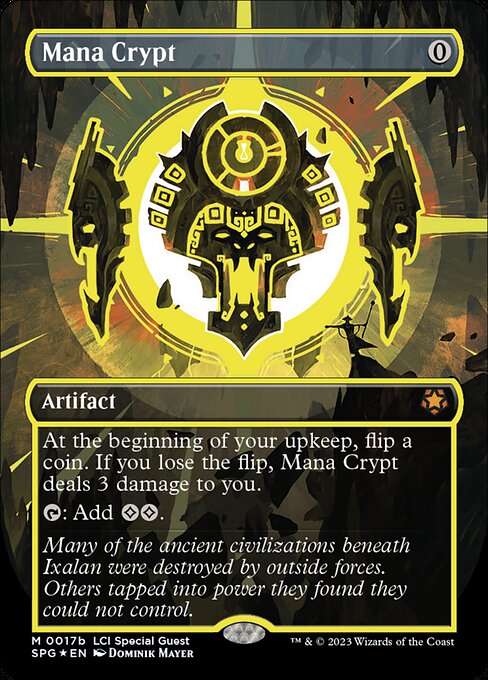 魔力の墓所/Mana Crypt [SPG] [FOIL][ネオンインク][黄][017b]