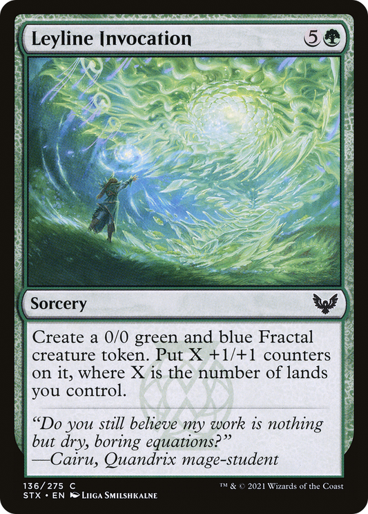 力線の発動/Leyline Invocation [STX] [FOIL]