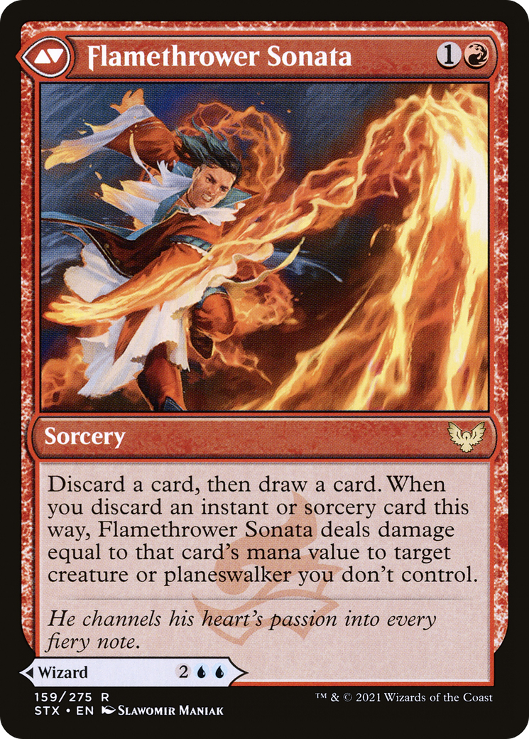 奔流の彫刻家/Torrent Sculptor - 炎投げのソナタ/Flamethrower Sonata [STX] [FOIL]