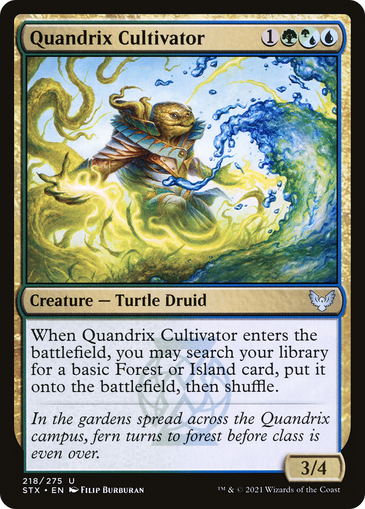 クアンドリクスの栽培者/Quandrix Cultivator (混成) [STX] [FOIL]