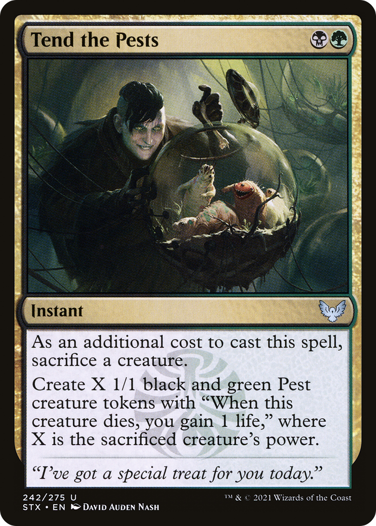 害獣の世話/Tend the Pests [STX] [FOIL]