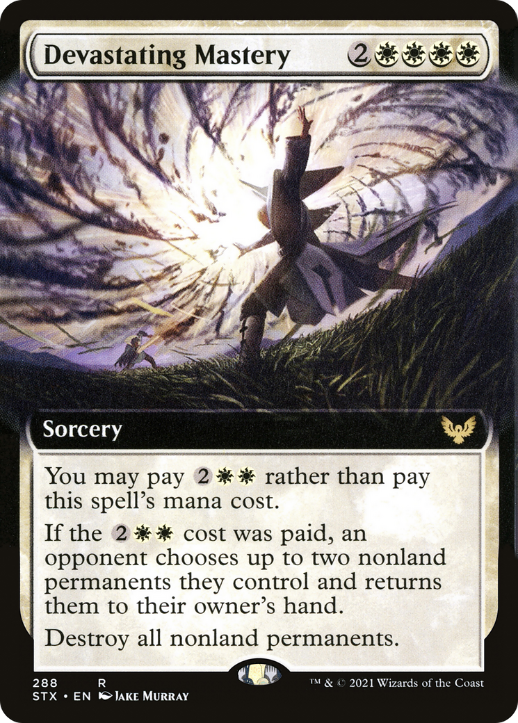 壊滅の熟達/Devastating Mastery [STX-BF][拡張アート] [FOIL]
