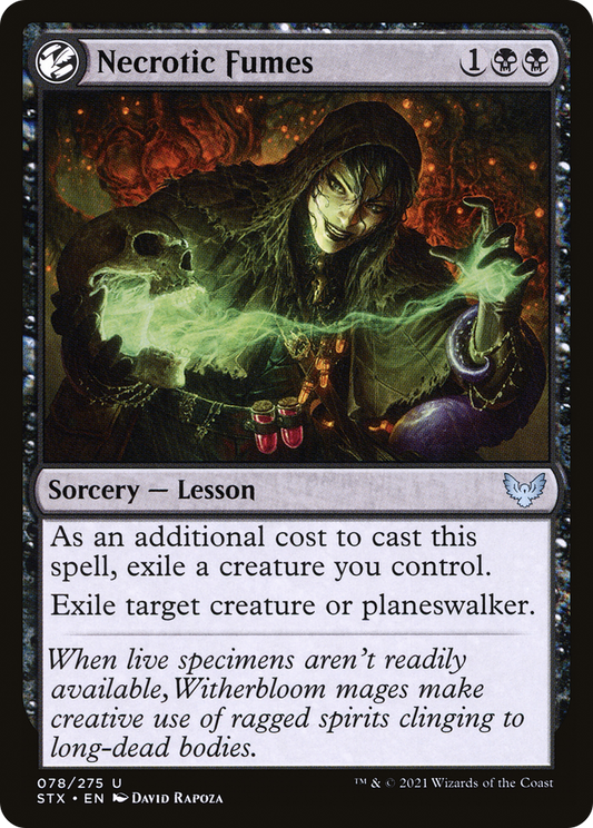 壊死放出法/Necrotic Fumes [STX] [FOIL]