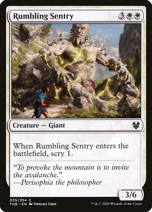 轟く歩哨/Rumbling Sentry [THB] [FOIL]