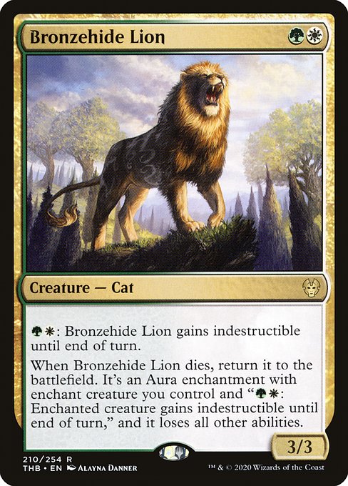 青銅皮ライオン/Bronzehide Lion [THB] [FOIL]