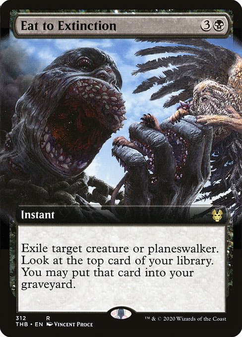 食らいつくし/Eat to Extinction [THB] [拡張アート] [FOIL]