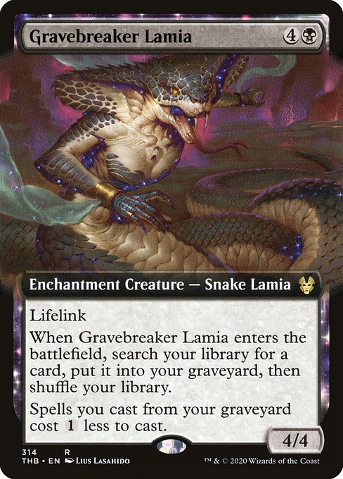 墓破りのラミア/Gravebreaker Lamia [THB] [拡張アート]