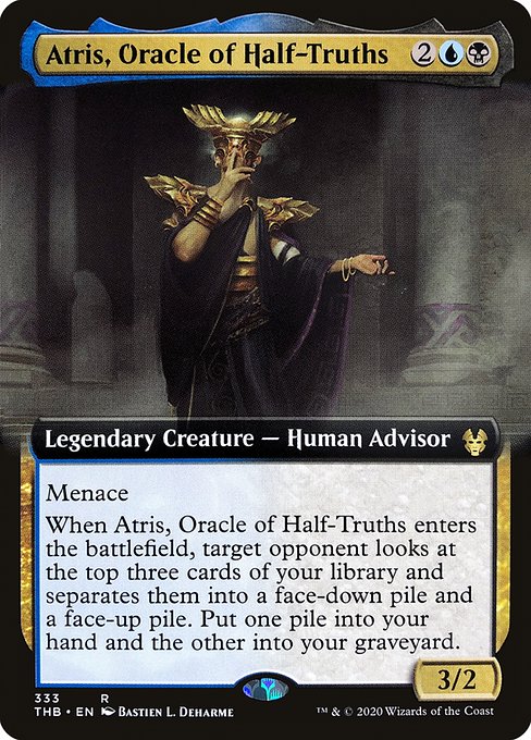 半真実の神託者、アトリス/Atris, Oracle of Half-Truths [THB] [拡張アート] [FOIL]