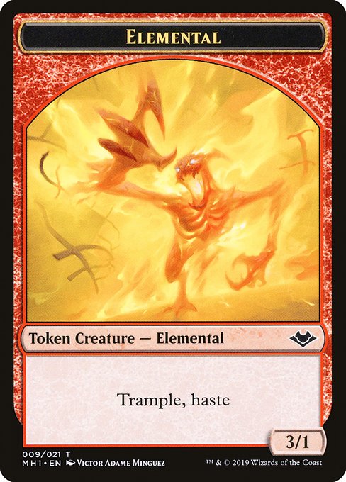 エレメンタルトークン/Elemental Token（009） [MH1] [FOIL]