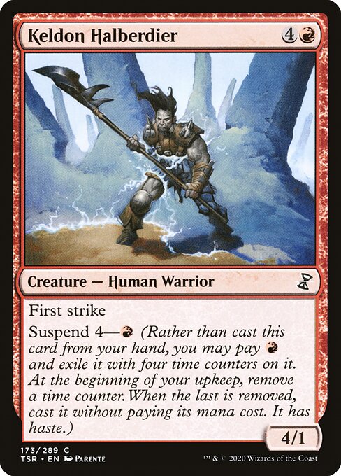 ケルドの矛槍兵/Keldon Halberdier [TSR] [FOIL]