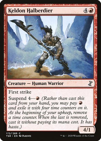 ケルドの矛槍兵/Keldon Halberdier [TSR] [FOIL]