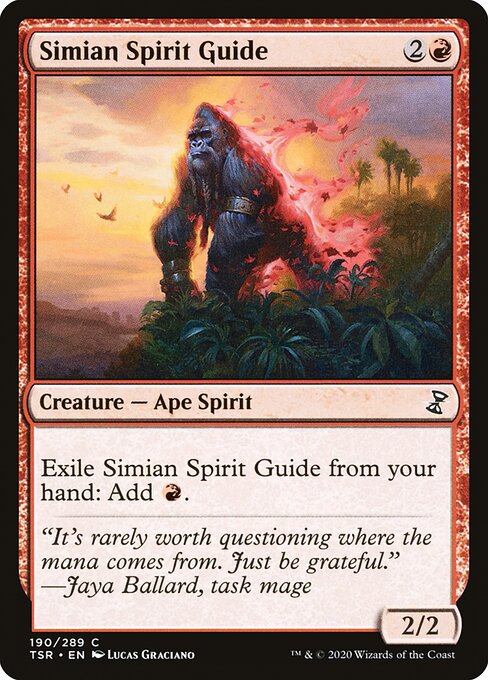 猿人の指導霊/Simian Spirit Guide [TSR] [FOIL]