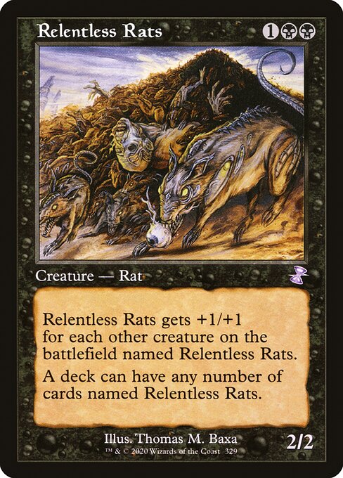 執拗なネズミ/Relentless Rats [TSR] [FOIL]