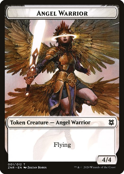 天使・戦士トークン/Angel Warrior Token [ZNR]