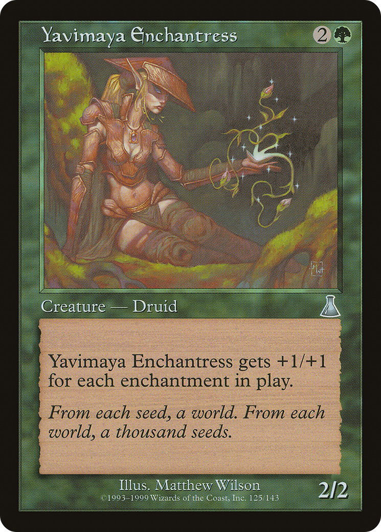 ヤヴィマヤの女魔術師/Yavimaya Enchantress [UDS]