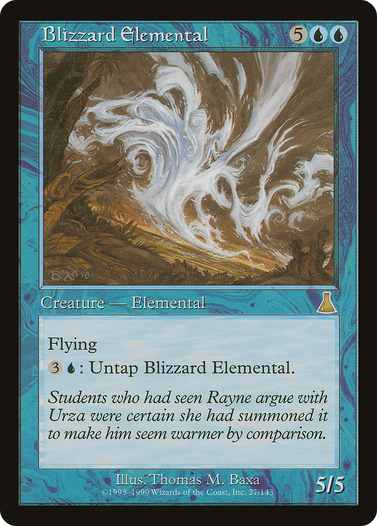 吹雪の精霊/Blizzard Elemental [UDS] [FOIL]