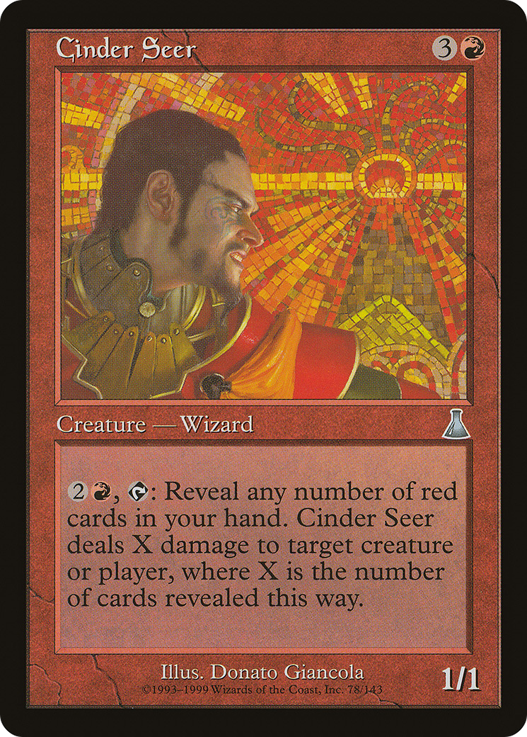 燃えがらの予見者/Cinder Seer [UDS] [FOIL]